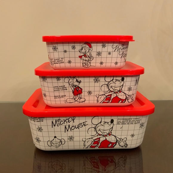 NEW Disney Christmas Sketchbook containers w/lids - Picture 1 of 4